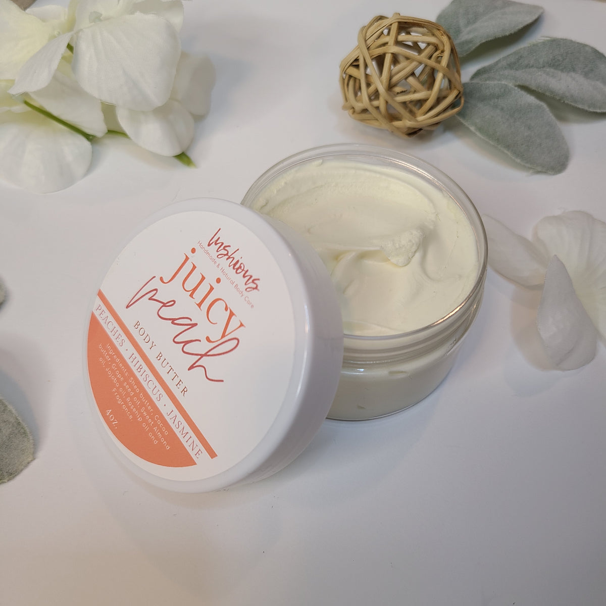 Juicy Peach Body Butter – Lushious Handmade & Natural Body Care