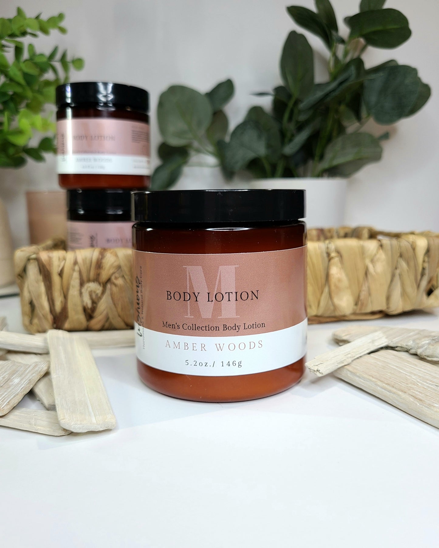 Amber Woods Men's Body Cream